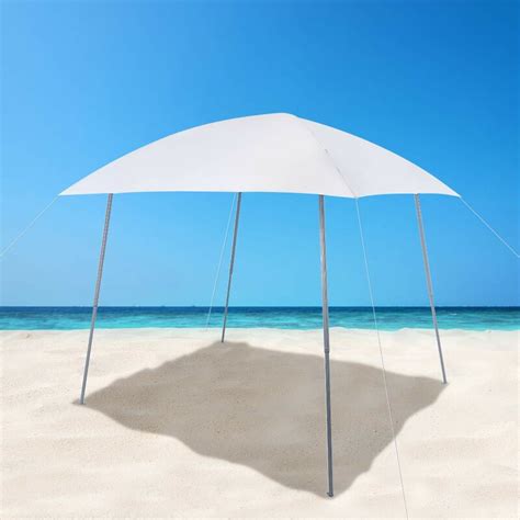 Phi Villa Portable Beach Sun Shade 8 Ft W X 8 Ft D Steel Pop Up
