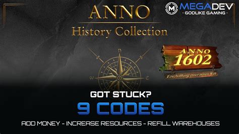 Enjoy a variety of improvements in each game while continuing your existing games, thanks to full save compatibility, and experience all of the updates. ANNO 1602 HISTORY EDITION Cheats: Add Money, Resources ...