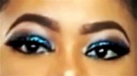 Blue Glitter Smokey Eye Makeup Tutorial Youtube