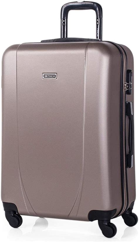 Itaca Rigid Suitcase Medium Size Abs Medium Suitcase 65cm Hard