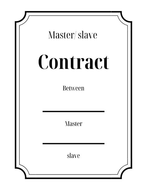 Master Slave Contract