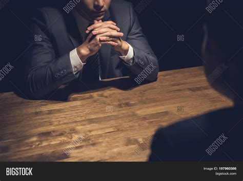 Detective Interviewing Image And Photo Free Trial Bigstock