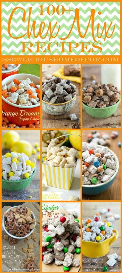 Puppy chow (aka muddy buddies) are one of the easiest and most delicious desserts ever. 100 Party Chex Mix Puppy Chow Recipes and Appetizers | Snack mix recipes, Chex mix recipes ...