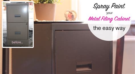 Most people just throw out the old and make way for a new cabinet. How to Spray Paint a Metal Filing Cabinet - This Bold Home