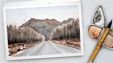 Loosen Up Your Watercolor Loose Landscape Painting Tutorial For