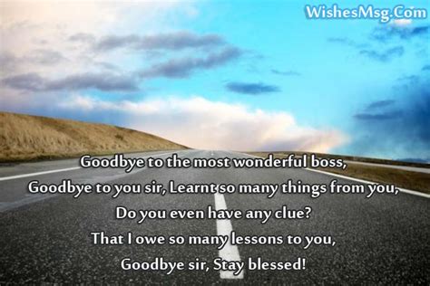 This article includes a collection of original farewell messages for colleagues, bosses, and employees. Farewell Message For Boss - Goodbye Quotes & Wishes ...