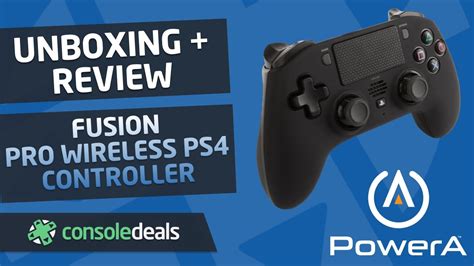 Powera Fusion Pro Wireless Ps4 Controller Unboxing Review Console