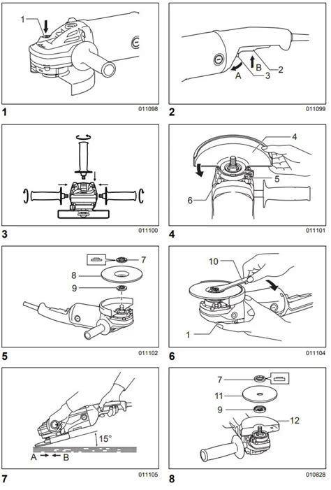 Makita M Angle Grinder Instruction Manual