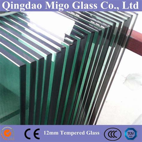 12mm Flat Clear Toughened Glass With Flat Polished Edge China 12 Tempered Glass And Glass Railing