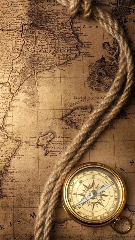 Pin By Sarah On Iphone Wallpaper Compass Wallpaper Vintage Maps Vintage