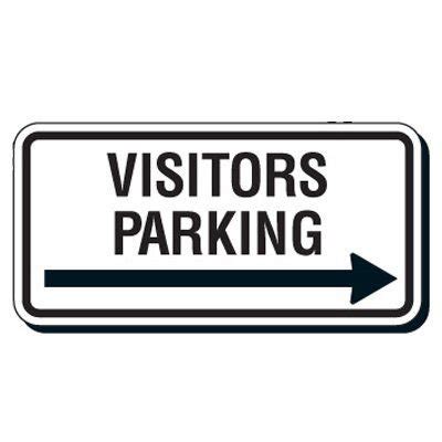 Reflective Parking Lot Signs Visitors Parking Seton Canada