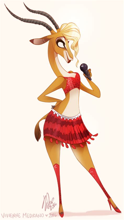 Zootopia Gazelle By Vivziepop Con Imágenes Dibujos Dibujo Furry