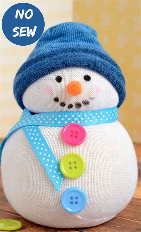 Diy Sock Snowman This Diy Sock Snowman Is Easy And So Adorable This