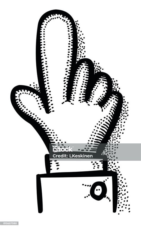 Gambar Kartun Klik Ikon Simbol Penunjuk Tangan Ilustrasi Stok Unduh