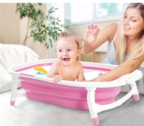 Rated 5.00 out of 5 based on 2 customer ratings. Baby Bath Tub Infant Toddlers Foldable Bathtub Folding ...