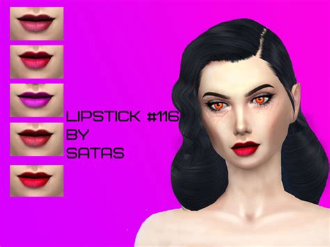 The Sims Resource Lipstick 116 By Satas