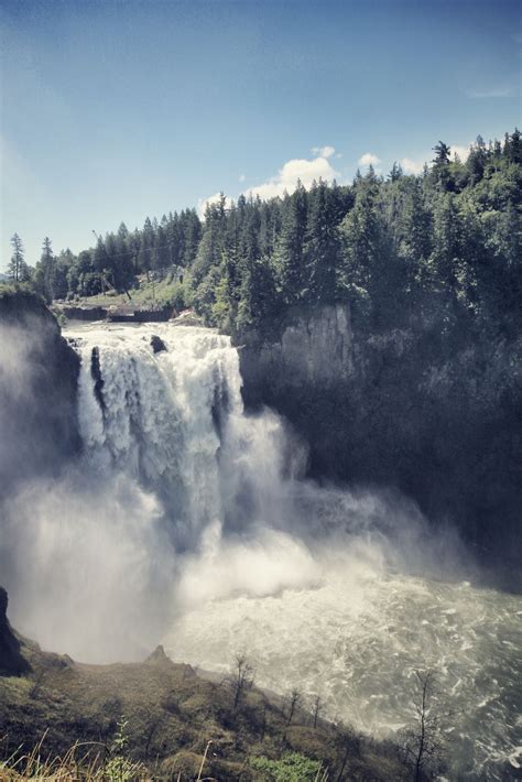 Snoqualmie Falls In Washington State About 30 Miles