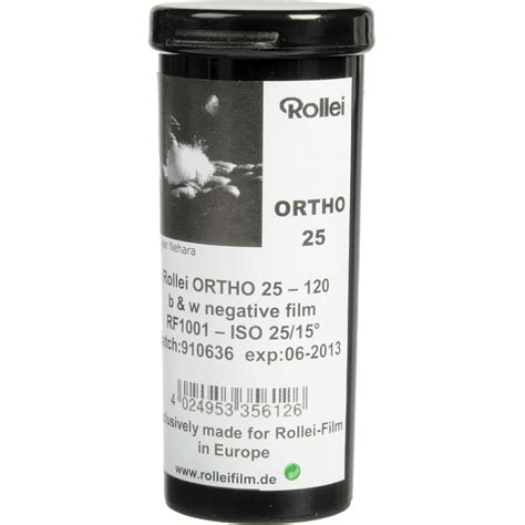 Rollei Ortho 25 120 Black And White Film 5 Rolls 3721005 Bandh