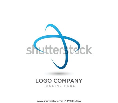 Abstract Technology Logo Global Logo Template Stock Vector Royalty