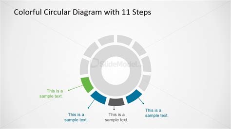 Creative 11 Steps Circular Diagram Slidemodel