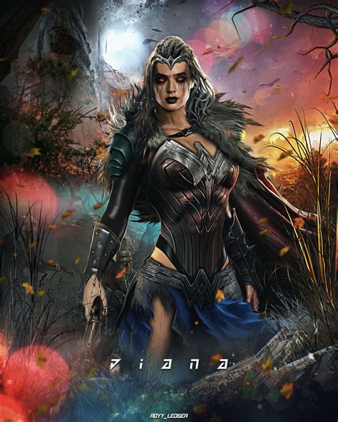 ArtStation Diana Dark Wonder Woman Worst Nightmare DC Fanart Series Royy Ledger Wonder