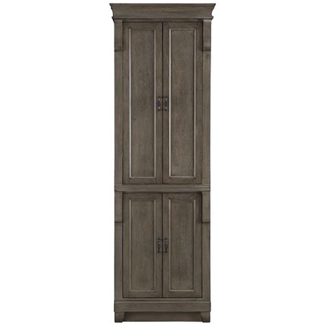 If you have then problem with space you can have it mounted or as you scroll down you will get to know different designs and ideas on how you would set up your linen cabinet to bring accent to your bathrooms. Home Decorators Collection Naples 24 in. W x 74 in. H x 17 ...