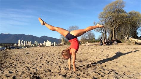 Yoga In Vancouver Beach Handstand Youtube