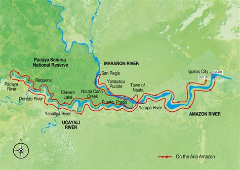 Peru Map Amazon River Map Amazon Cruise Map Aqua Expeditions