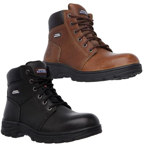 Mens Skechers Workshire Steel Toe Sb Classic Safety Work Boots Sizes 7