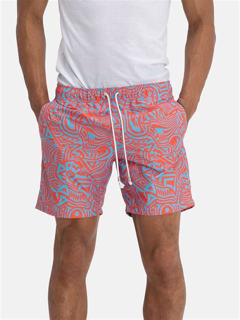 Surf Cuz Mens Floral Print Quick Dry Swim Trunk Free Distribution Free Shipping And Free