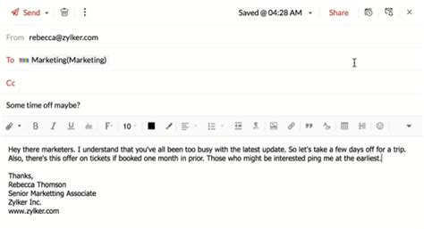 Now In Zoho Mail Schedule Emails Reminders And Recurring Emails