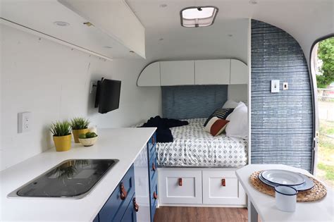 Vintage Airstream Travel Trailer Transformed Into Modern Oasis Curbed