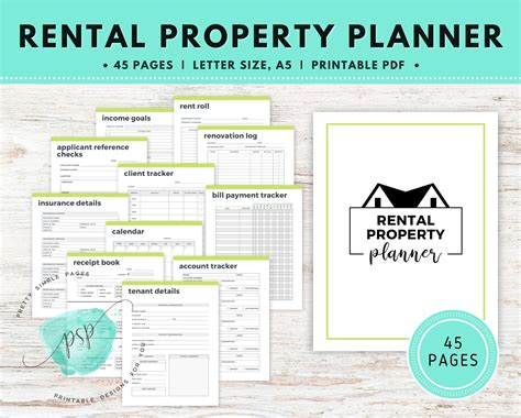 == Rental Property Management Planner and Organizer (45 PAGES