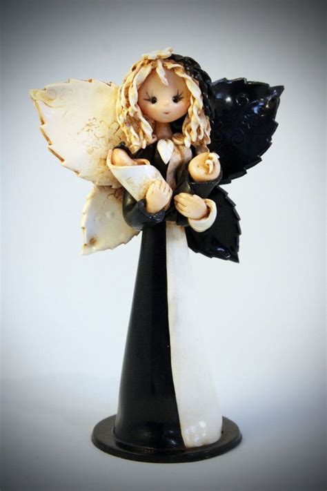 Gemini Fairy By Fairiesbynuria On Etsy Polymer Clay Figures Polymer