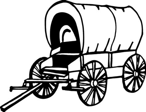 Free Covered Wagon Black And White Download Free Covered Wagon Black