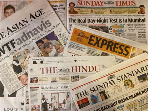 The newspaper printed in tamil nadu, andhra pradesh, karnataka, kerala, and orissa. Maharashtra Political Drama: After being blindsighted on ...