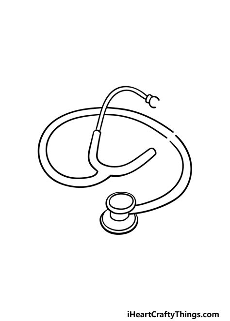 How To Draw A Stethoscope A Step By Method Step Guide KHOAFA