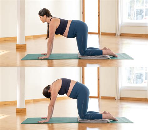 información estante combate posturas yoga embarazo primer trimestre