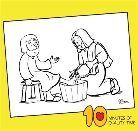 John the baptist coloring page. jesus washes feet worksheet in 2020 | Shark coloring pages ...