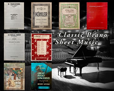 Vintage Music Sheet Classic Piano Sheet Music 1902 1977 To Play