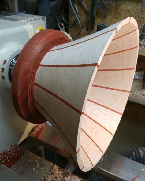 Started One Of My Stave Segmented Bowls Stavebowl Woodturning Wood