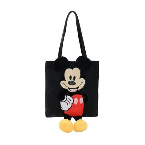 New Disney Mickey Mouse Shoulder Bag Women Large Handbag Canvas