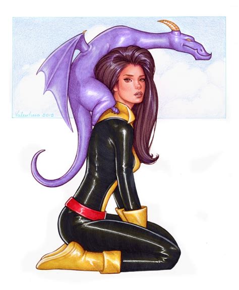 Marvel Comics Of The 1980s Kitty Pryde And Lockheed By Conny Valentina