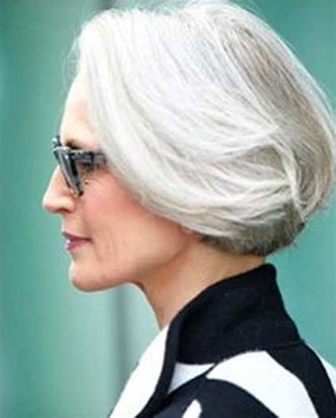 Short Gray Hairstyles For Older Women Over Gray Hair Colors Reverasite