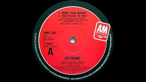 Extreme More Than Words Lp Version 1990 Youtube