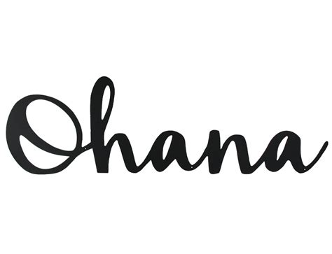 Ohana Word Art Sunriver Metal Works Creates Custom Word Art For You