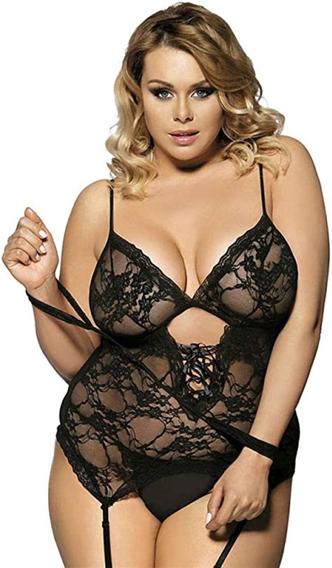 Matadobody Intimo Donna Pizzo Plus Size Lingerie 5XL 6XL Lingerie Butt