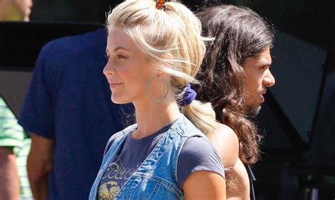 Julianne Hough Is A Country Cutie In Double Denim On The Set Of Rock Of