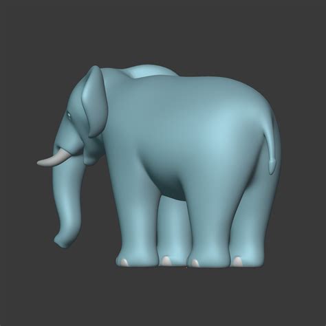 Cartoon Elephant D Model