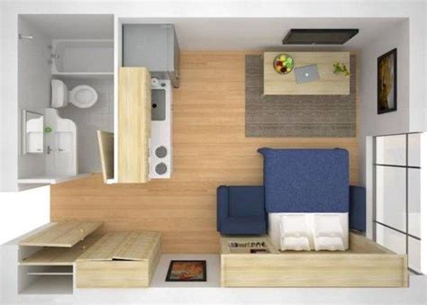 Simple Room Apartmen Design15 In 2019 Studio Apartment Layout Small
